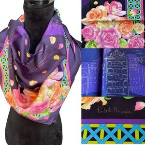 Patek Philippe Large Scarf 100%
Silk 100 Roses LIMITED EDITION 34.5" x 34.5"